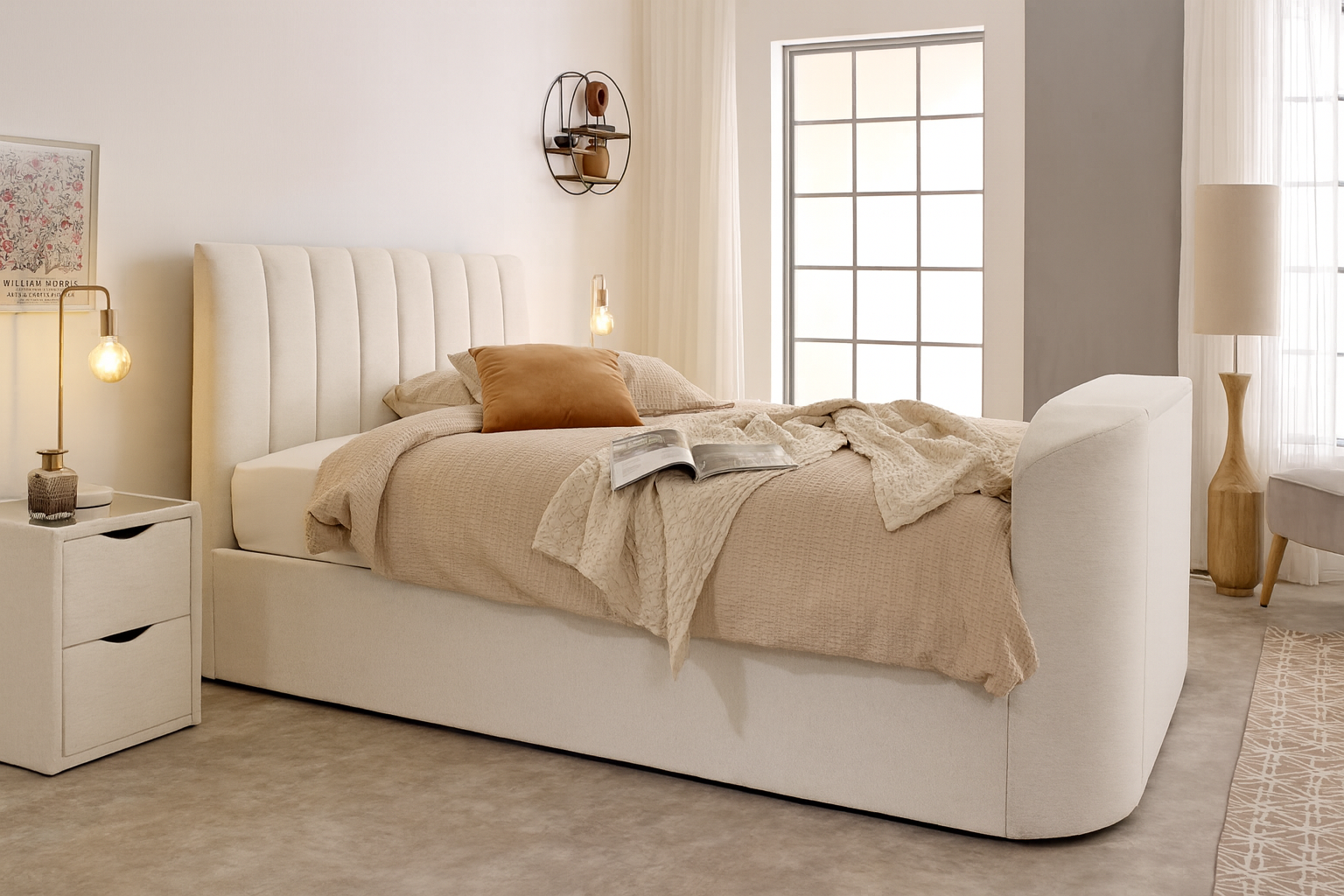 How to make a bedroom look bigger