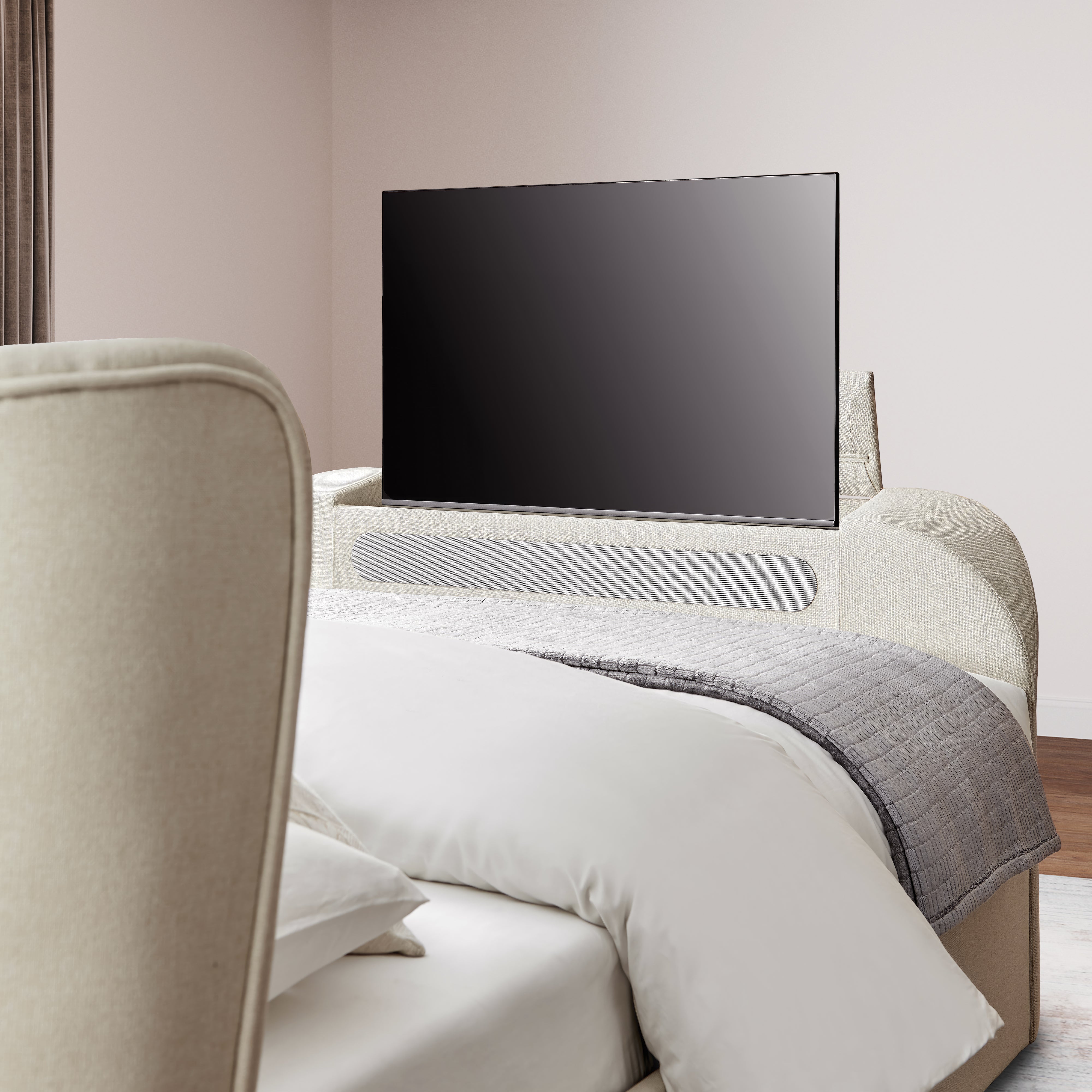 Footboard tv mount discount