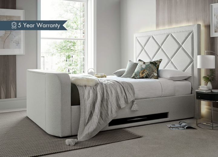 Stanford 4.1 Soundbar Pebble Stone Ottoman TV Bed - 20% OFF!
