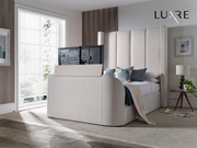Hampton TrueSound® 5.1 Soft Cream Ottoman TV Bed