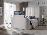 Hampton TrueSound® 5.1 Soft Cream Ottoman TV Bed