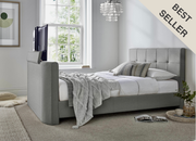 Alpha Manual TV Bed In Grey