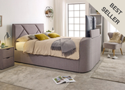 Sigma Ottoman TV Bed in Steel Grey