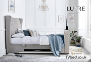 Vogue True Sound 5.1 Ottoman TV Bed in Dusk Fabric