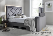 Stanford True Sound 5.1 Grey Velvet Ottoman TV Bed