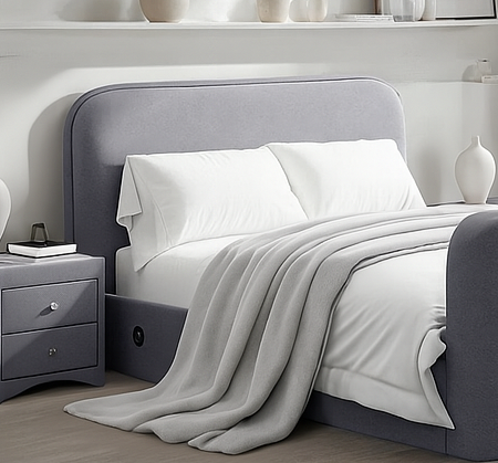 Arla Ottoman TV Bed in Luxury Grey