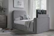 Arla Ottoman Single Storage TV Bed in Luxury Grey
