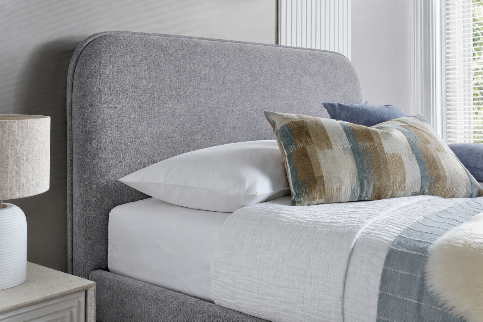 Arla Ottoman TV Bed in Luxury Grey