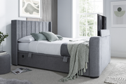 Atom II Ottoman Storage TV Bed in Grey