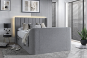 Atom II Ottoman Storage TV Bed in Luxury Grey