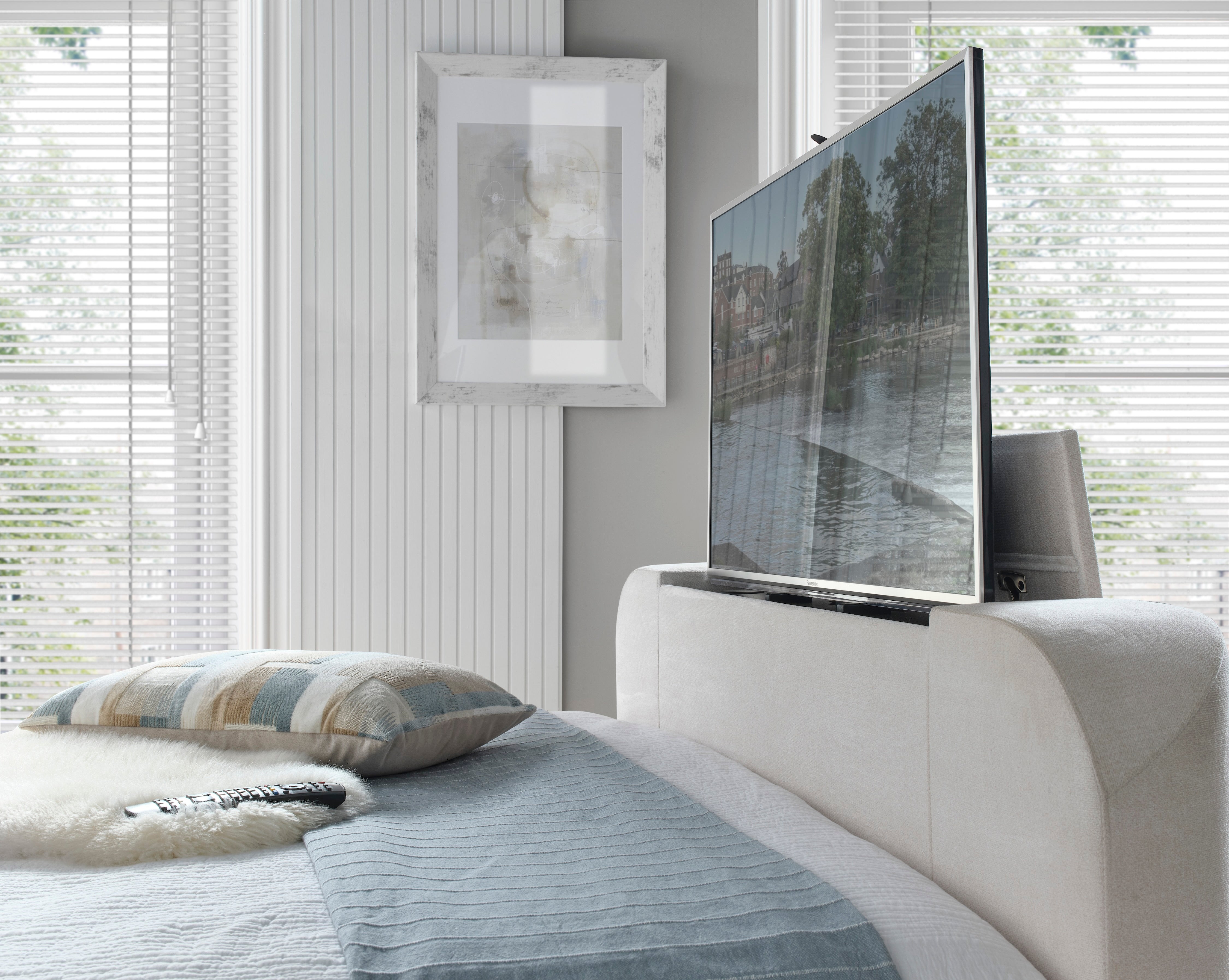 Arla Ottoman TV Bed in Luxury Cream