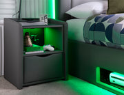 Merlin Side Unit with Wireless Charger & Multi Colour LED's