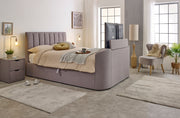 Capella Ottoman TV Bed  in Steel Grey