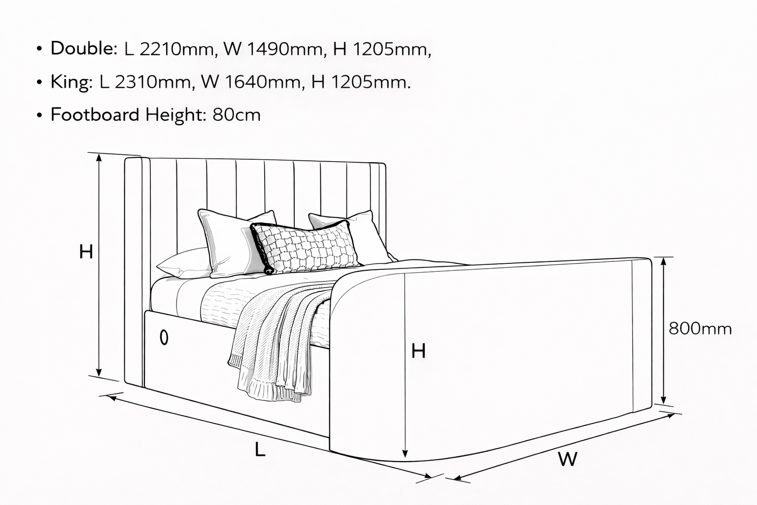 Atom II Ottoman TV Bed in Luxury Cream