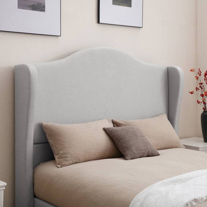 Chic Ottoman TV Bed in Light Grey