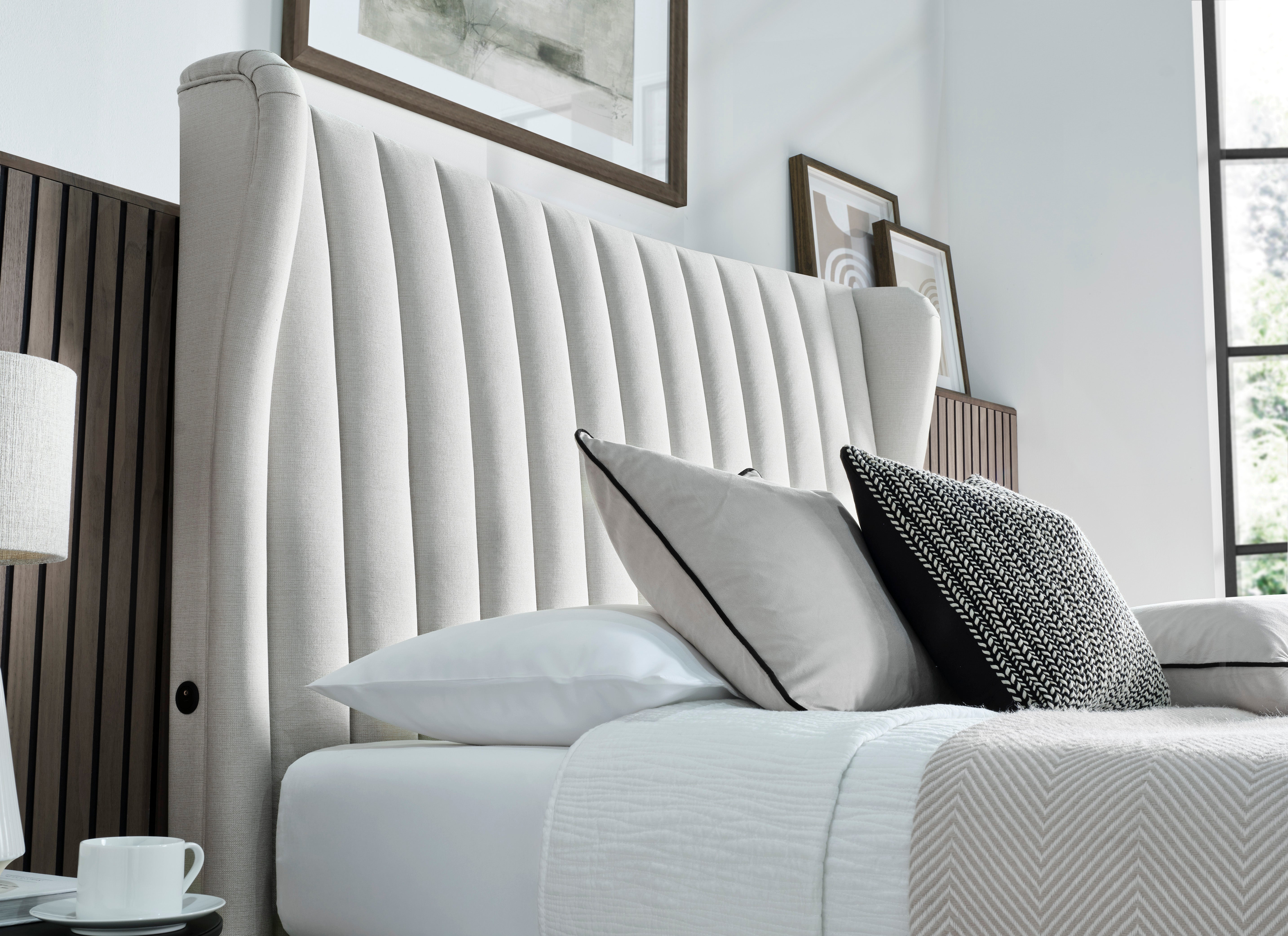 Vogue True Sound 5.1 Ottoman TV Bed in Light Stone