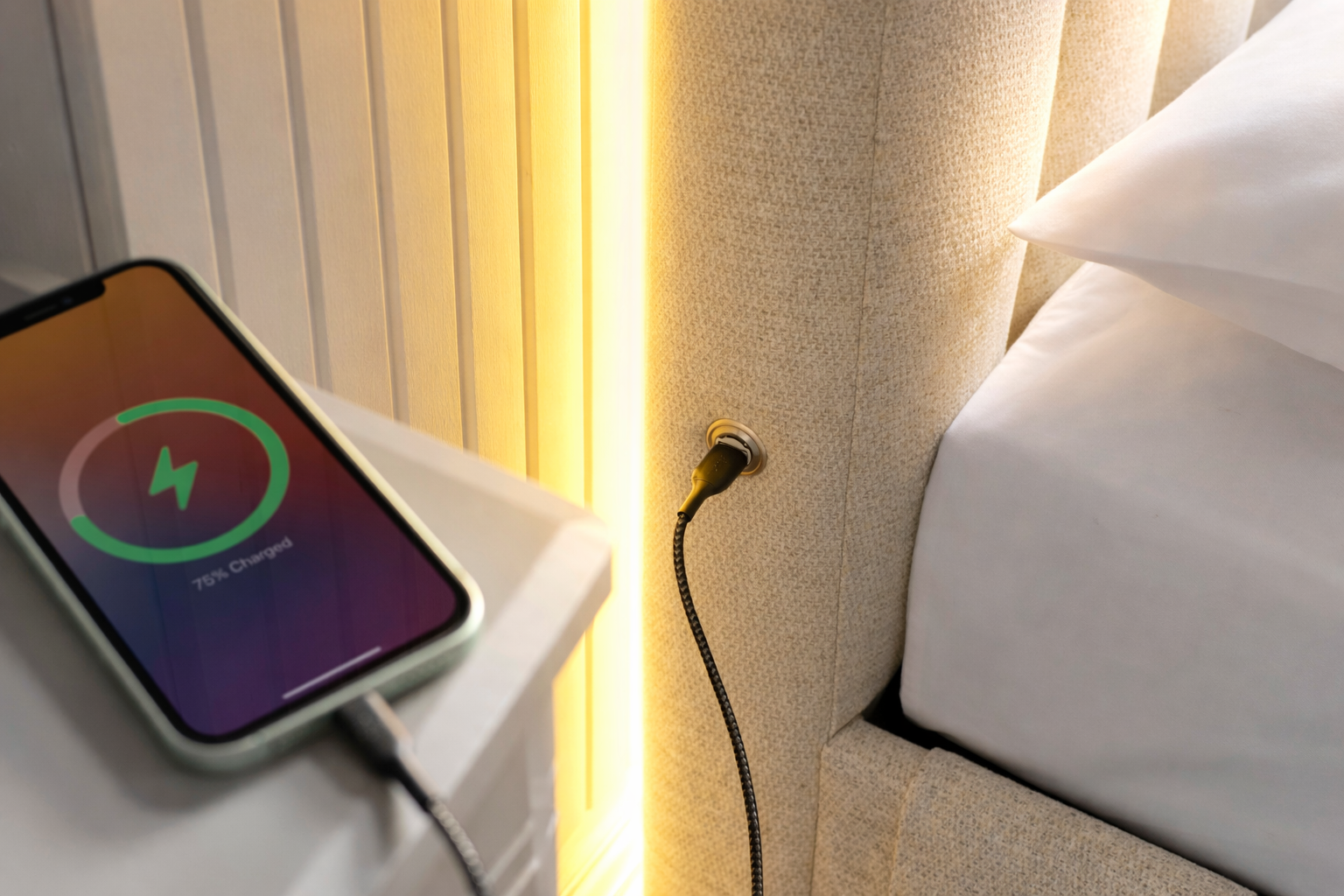 Lynx Single Ottoman TV Bed In Pebble Stone