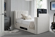Lynx Single Ottoman TV Bed In Pebble Stone
