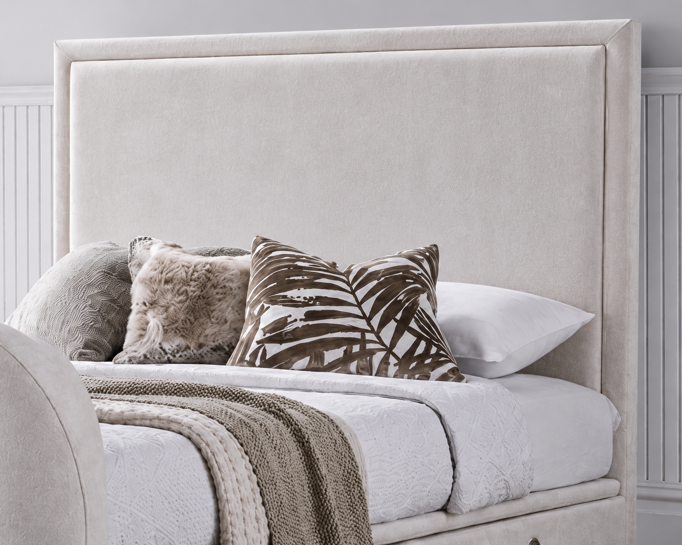 Maddison Ottoman TV Bed in Luxury Cream