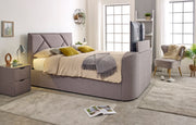 Sigma Ottoman TV Bed in Steel Grey