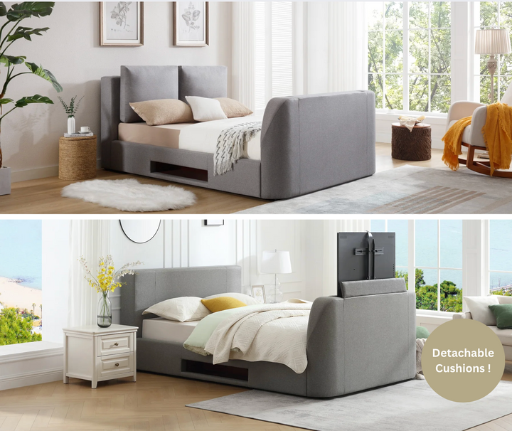 Khush Ottoman TV Bed in Grey with £700 OFF!