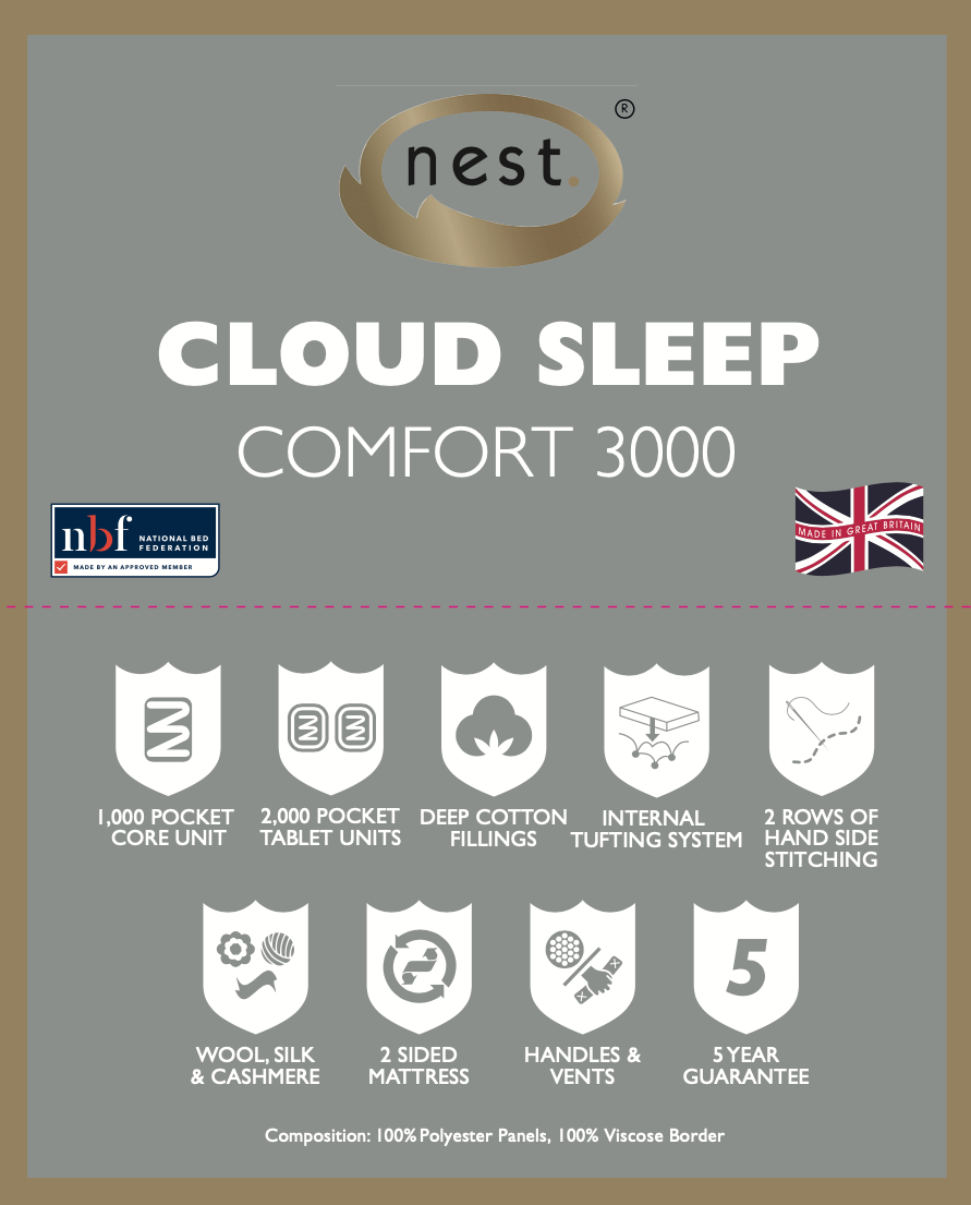 Nest Natural Cloud 3000 Mattress