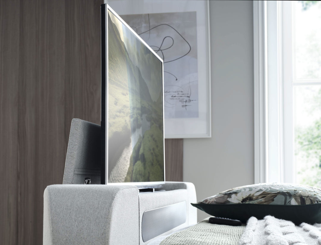 Stanford 4.1 Soundbar Pebble Stone Ottoman TV Bed - 20% OFF!