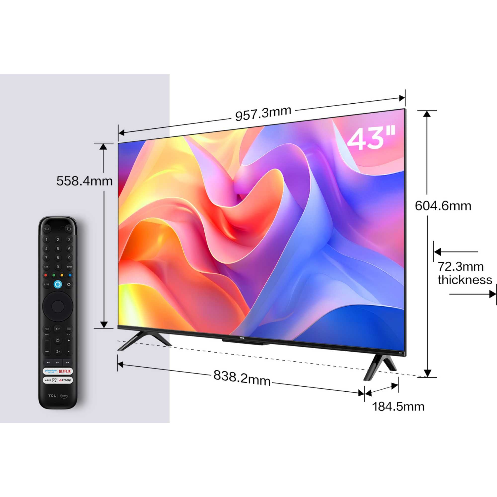 TCL 43" 4K HDR PRO Smart Fire TV with Freely