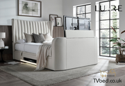 Vogue True Sound 5.1 Ottoman TV Bed in Light Stone