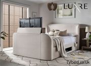 Monarch True Sound 5.1 Ottoman TV Bed in Soft Cream