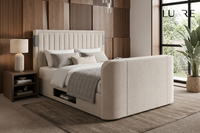 Chelmsford True Sound 5.1 TV Bed in Soft Cream