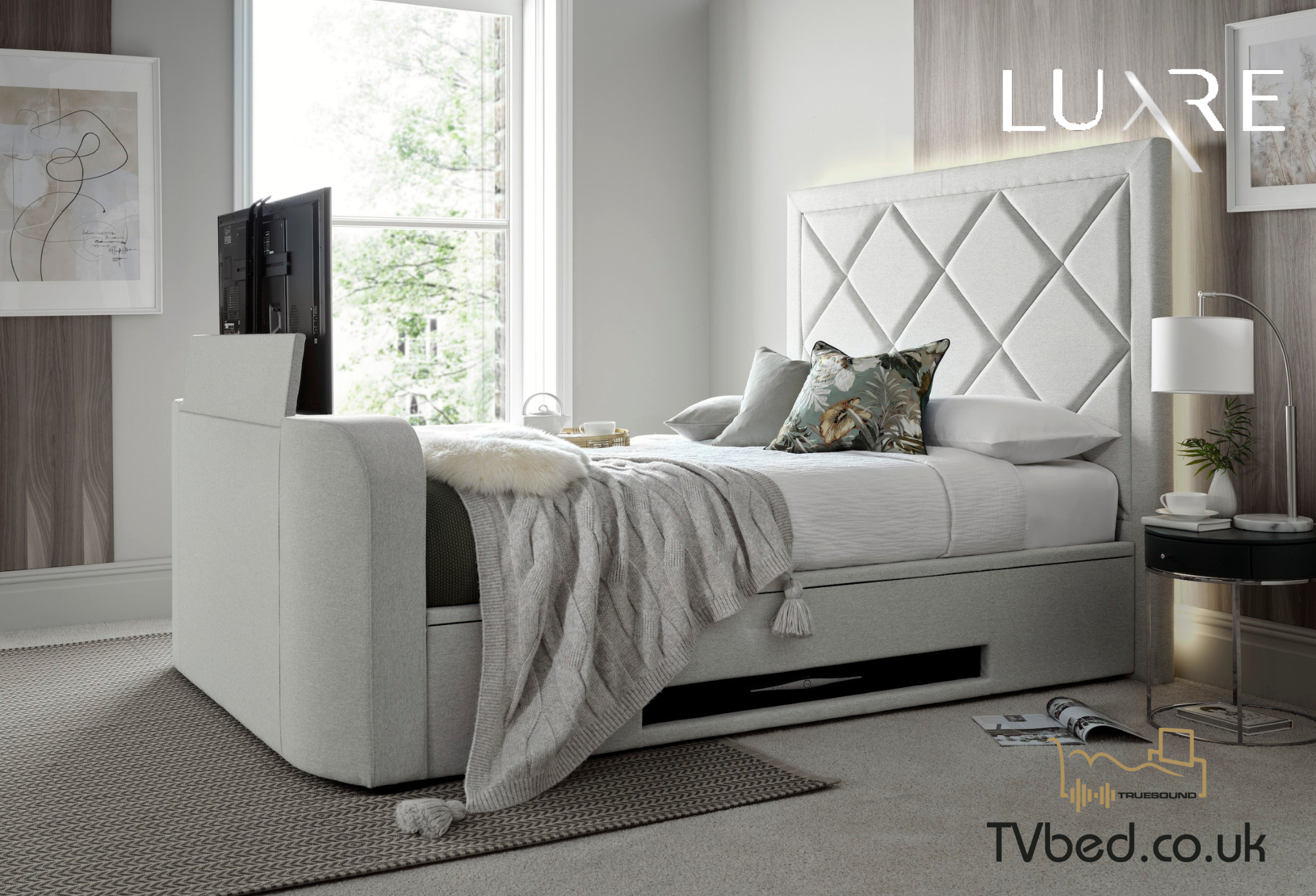 Stanford True Sound 5.1 Pebble Stone Ottoman TV Bed