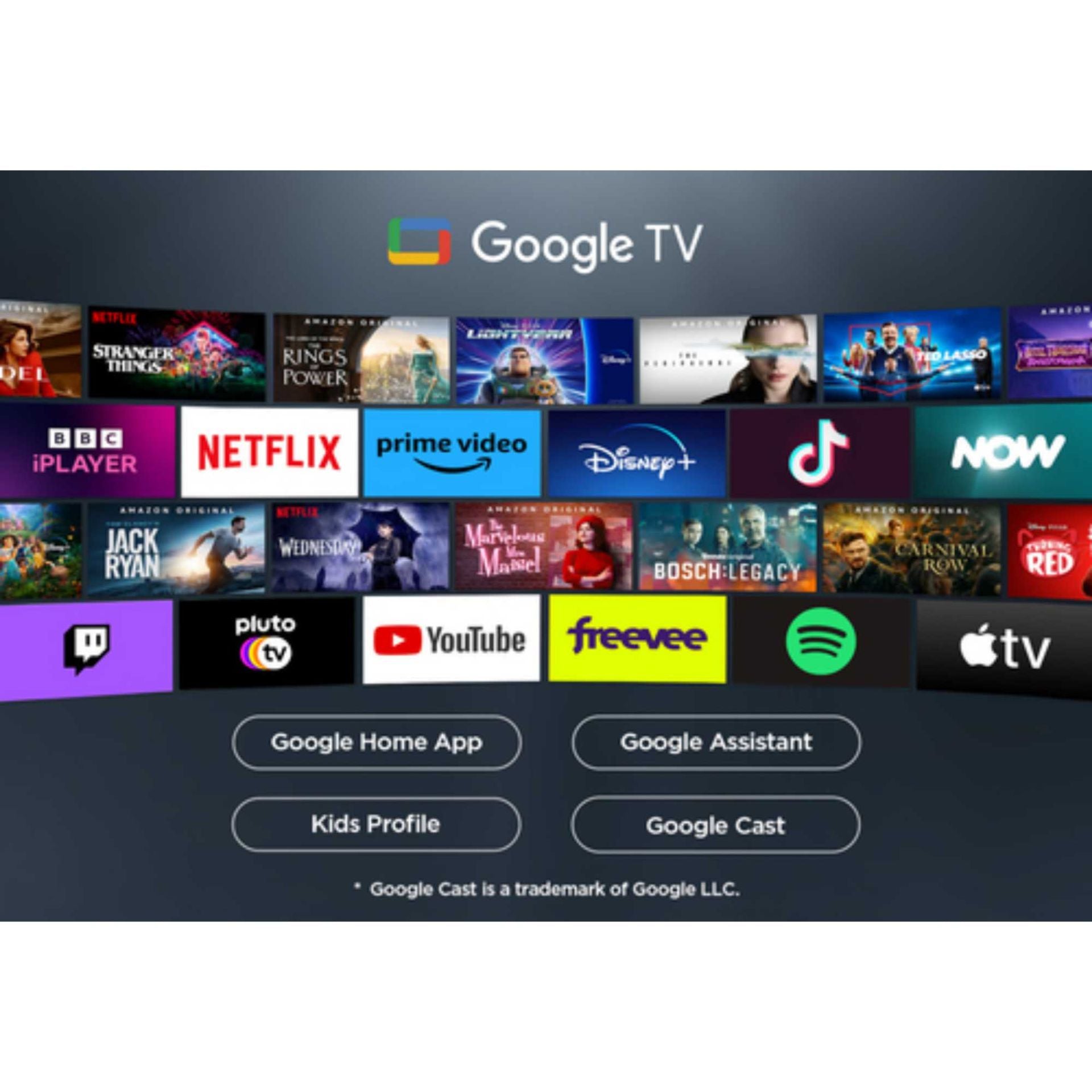 TCL 43" 4K Ultra HD DLED HDR Google Smart TV