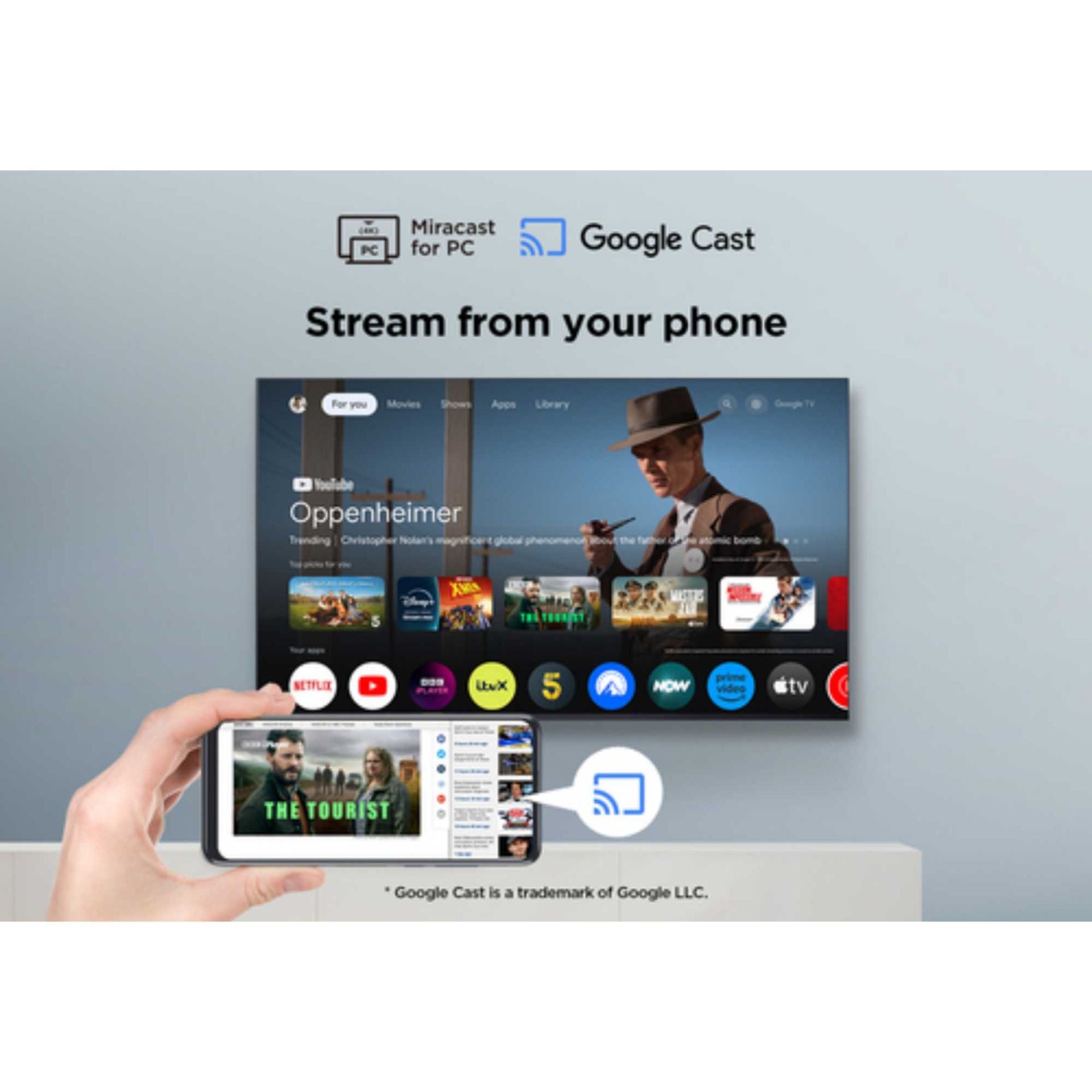 TCL 43" 4K Ultra HD DLED HDR Google Smart TV