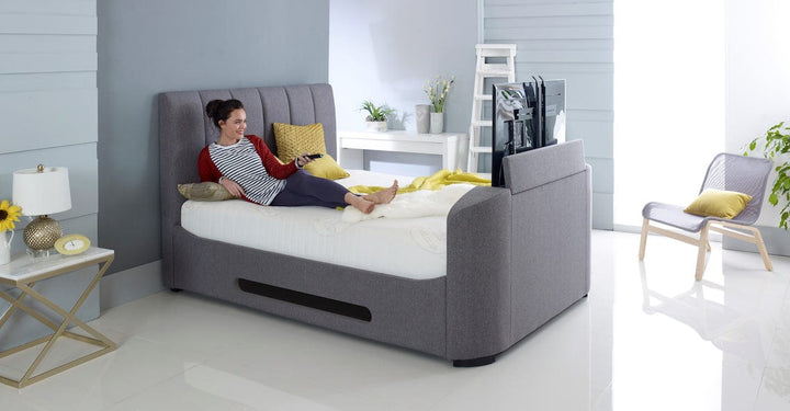 Elements III Ottoman Grey TVBed With USB Charging