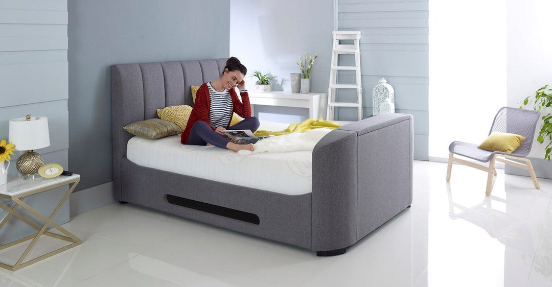 Elements III Ottoman Grey TV Bed With USB Charging With 30% OFF!