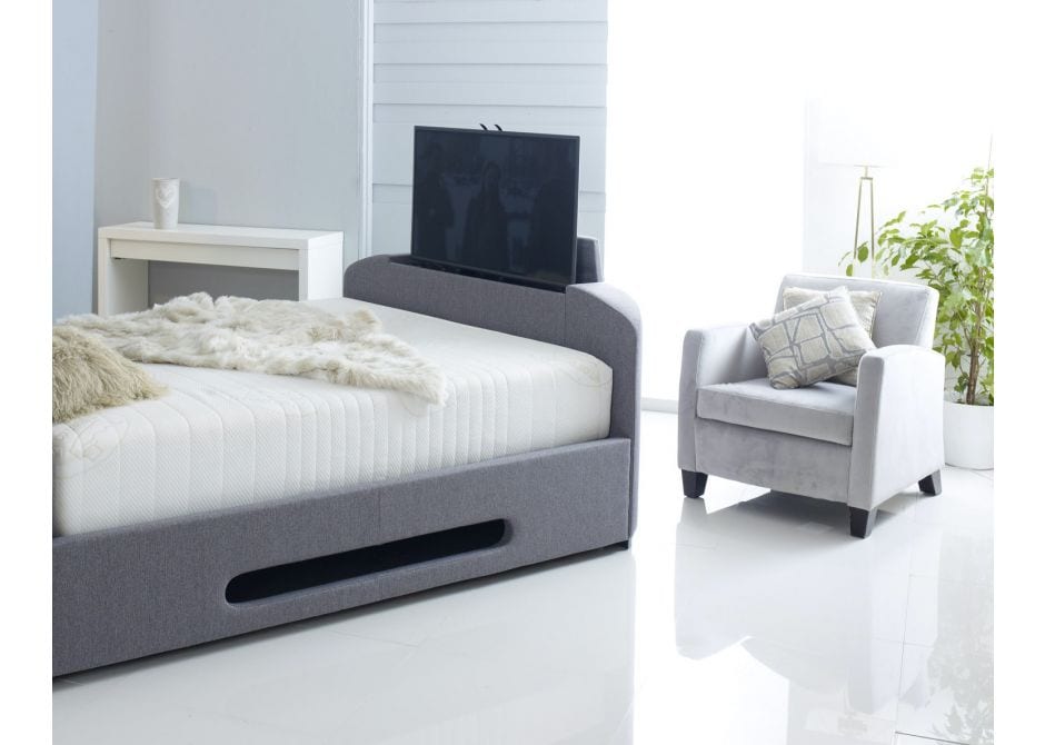 Elements III Ottoman Grey TV Bed With USB Charging With 30% OFF!